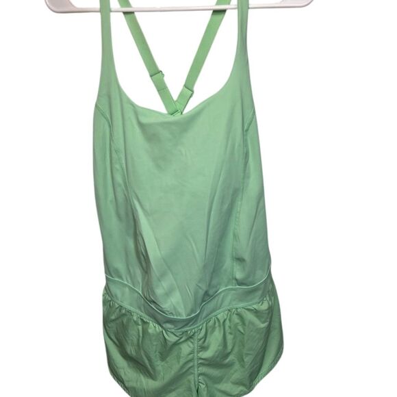 Free People x Hatch Maternity Romper Salted Lime Green Size M - Picture 2 of 11